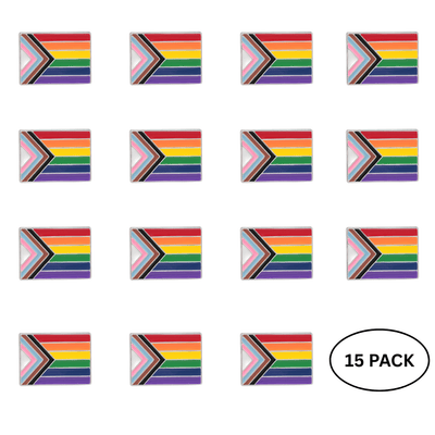 15 Pack Daniel Quasar Flag Pins - We are Pride