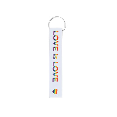 25 Gay Pride Love is Love Heart Lanyard Style Keychains - We are Pride