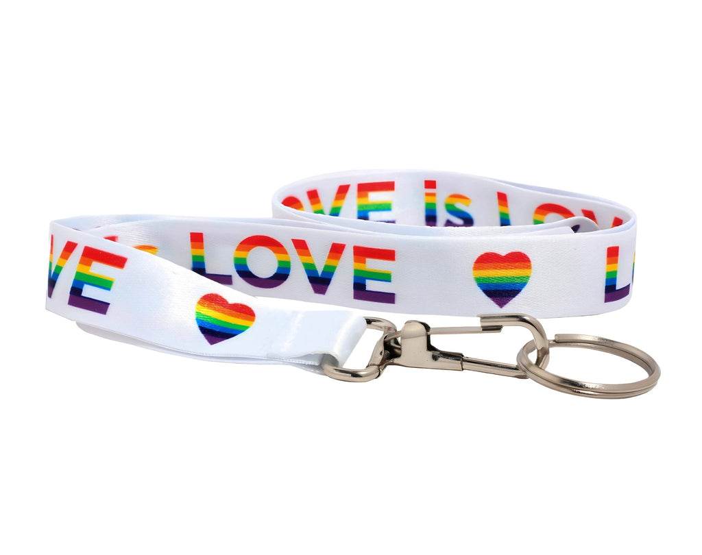Bulk Love is Love Rainbow Lanyards We are Pride