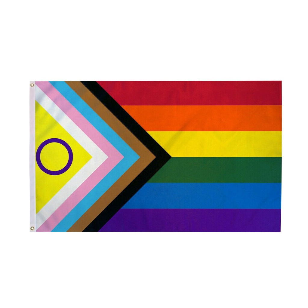 Daniel Quasar Intersex/Inclusive Gay Pride Nylon Flags - 3 Feet by 5 Feet