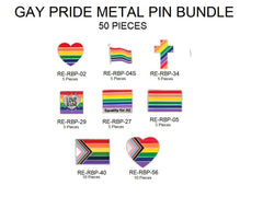 Gay Pride Metal Pin Variety Pack (50 Pieces) - We are Pride