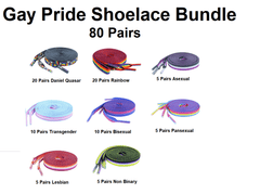 Gay Pride Shoe Lace Bundle (80 Pairs) - We are Pride