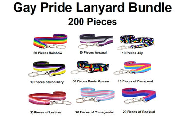 Large Gay Pride Lanyard Bundle (200 Pieces) We Are Pride