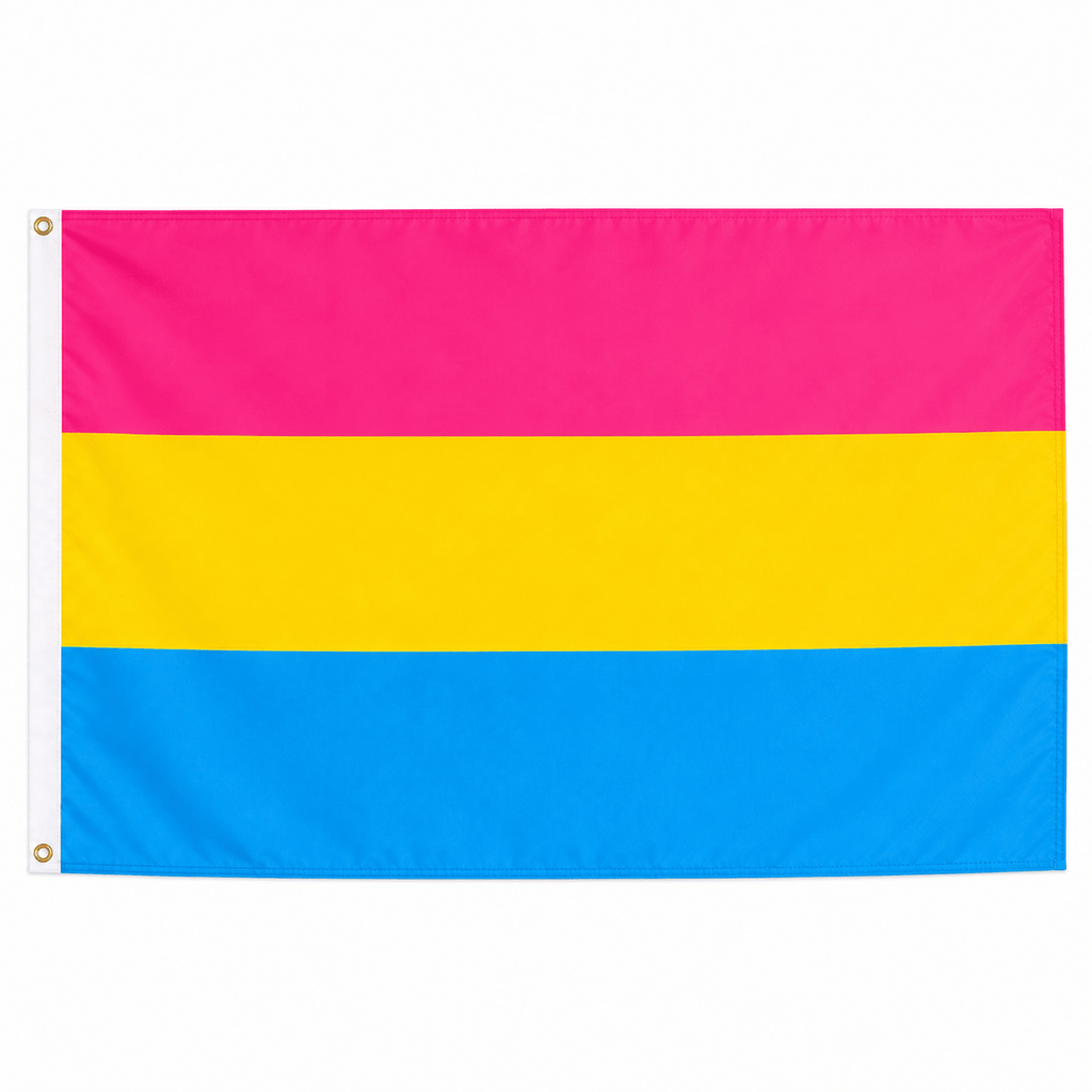 Pansexual Nylon Parade Flag - 3 Feet by 5 Feet - We are Pride