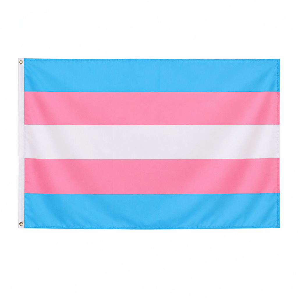 Transgender Pride 3 Feet by 5 Feet Nylon Flag - We are Pride